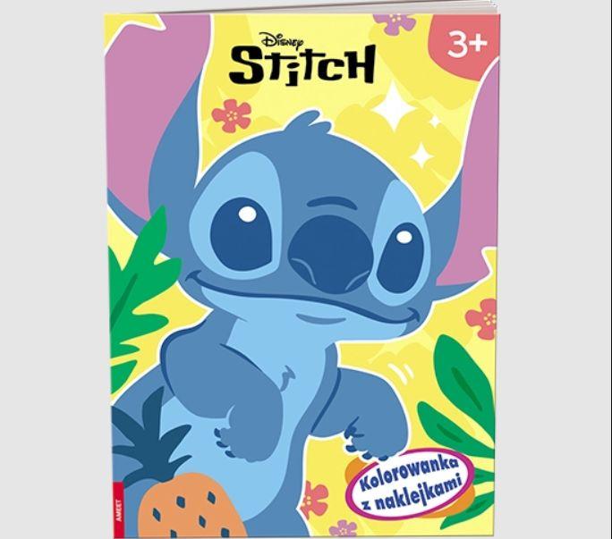 KSIĄŻECZKA DISNEY STITCH. KOLOROWANKA Z NAKLEJKAMI