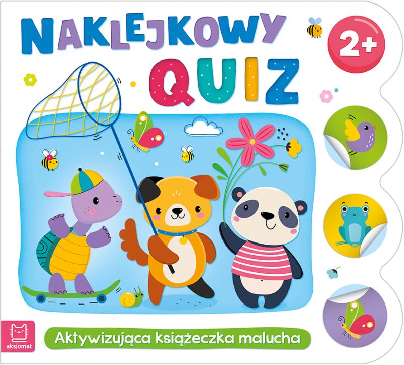 KSIĄŻECZKA NAKLEJKOWY QUIZ 2+. AKTYWIZUJĄCA KSIĄŻECZKA MALUCHA