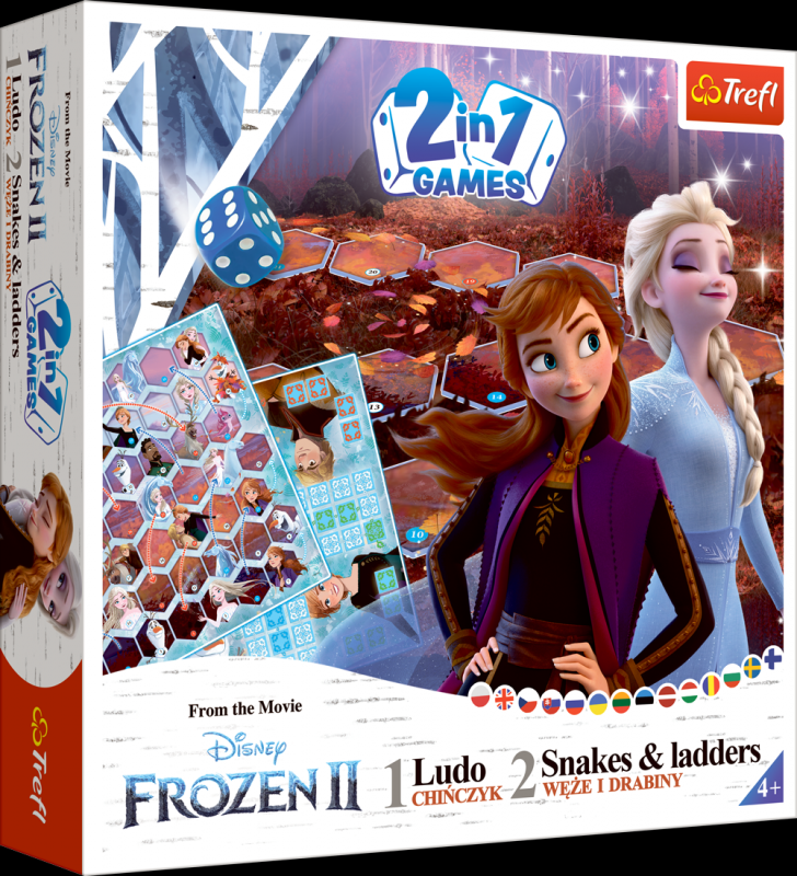 GRA 2W1 CHIŃCZYK / WĘŻE I DRABINY FROZEN 2