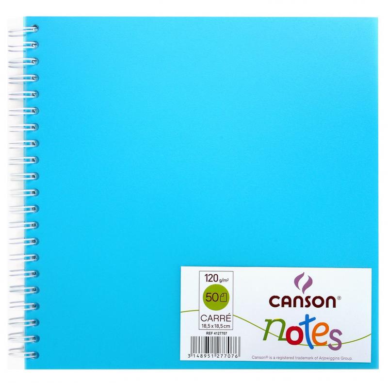 NOTES A4 PP CANSON 120G NIEBIESKI 18.5X18.5