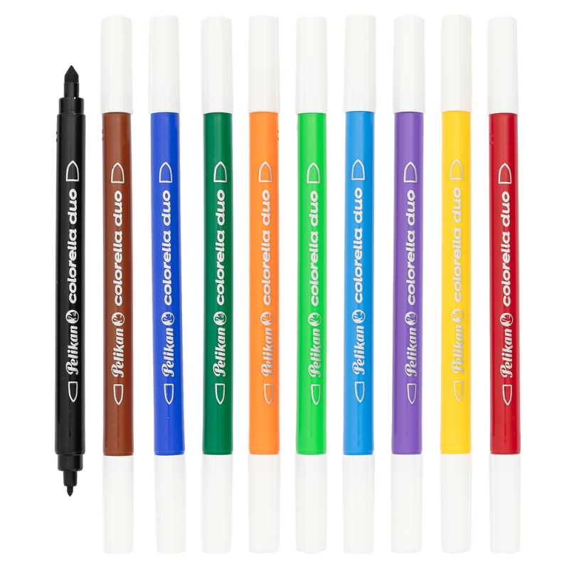 FLAMASTRY 10 PELIKAN COLORELLA DUO C407 ET-BL