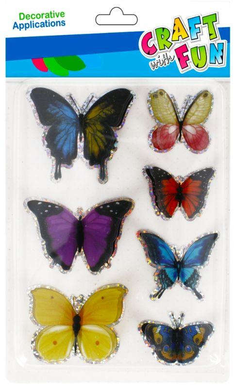 NAKLEJKA MOTYL 3D 7SZT CF PBH 12 288