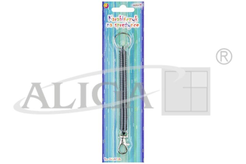 KARABIŃCZYK PH-8006 NA SPRĘŻYNCE Z KÓŁKIEM DO BRELOKA 17,5CM
