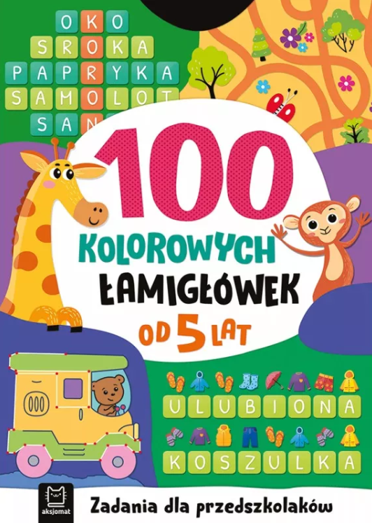 KSIĄŻECZKA 101 ZADAŃ.ŁAMIGŁÓWKI DLA DZIECIAKA DO WALIZKI I PLECAKA 6+