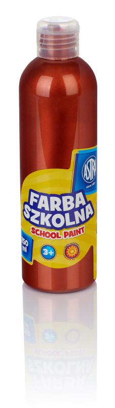 FARBA SZKOLNA ASTRA 250ML METAL MIEDZIANA