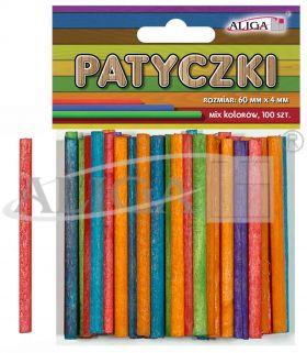 PATYCZKI PK-0159 MIX KOLORÓW OP.100SZT