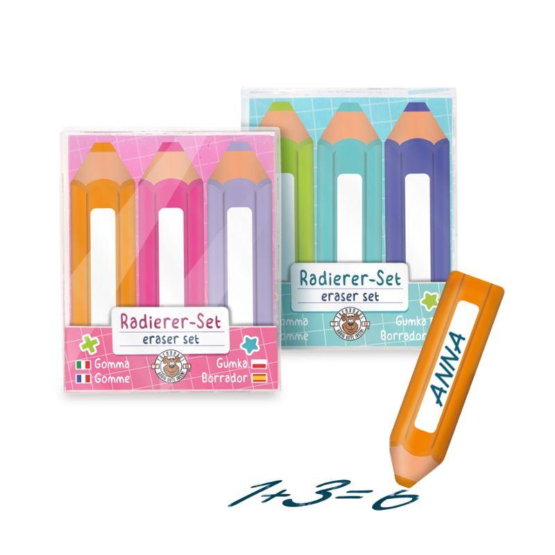 ABC-5 GUMKI DO ŚCIERANIA, 3 SZT. KASA