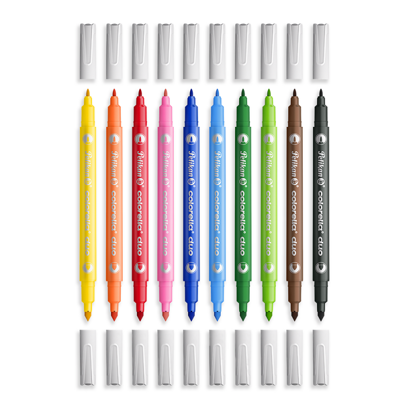 FLAMASTRY 10 PELIKAN COLORELLA DUO
