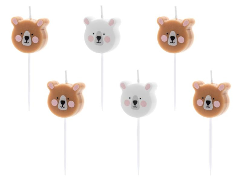 ŚWIECZKI URODZINOWE MIŚ MIX OK.3CM