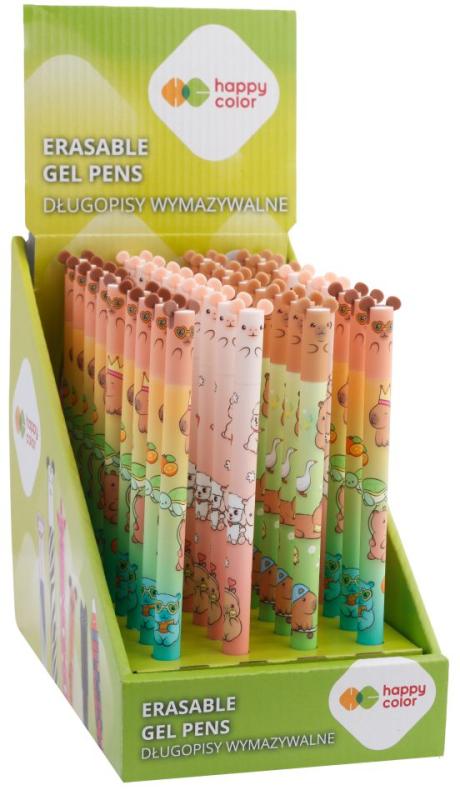 DŁUGOPIS WYMAZYWALNY KAPIBARA KAPI FUN 0,5MM NIEBIESKI A/36 HAPPY COLOR