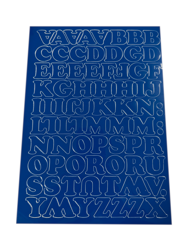LITERY SAMOP.1 CM NIEBIESKIE