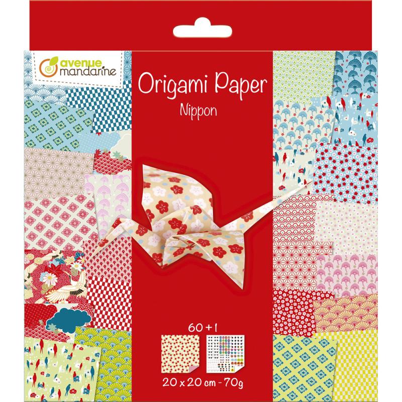 PAPIER ORIGAMI JAPONIA 20X20CM 70G