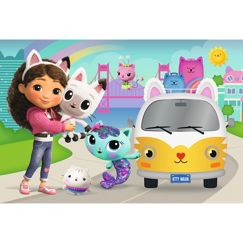PUZZLE 60 TREFL GABBY I KOCIE PRZYGODY