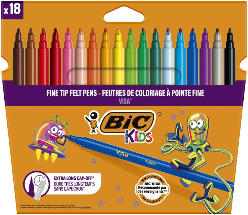 PISAKI BIC KIDS VISA PUDEŁKO 18SZT