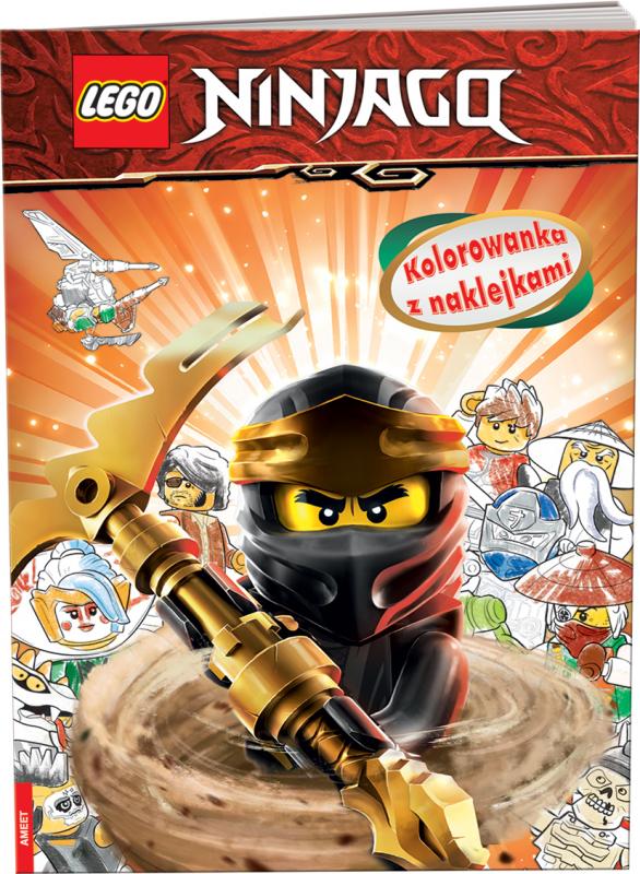 KSIĄŻECZKA LEGO NINJAGO. KOLOROWANKA Z NAKLEJKAMI