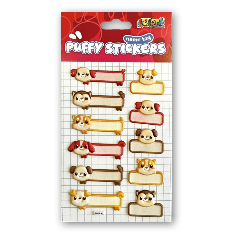 NAKLEJKI PUFFY NAME TAG SWP-902 DOGS PENMATE KOLORI