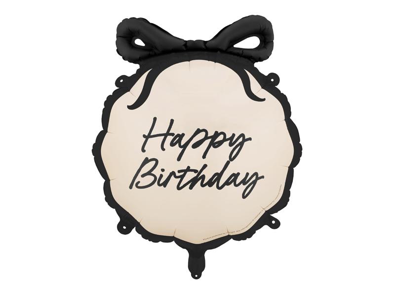 BALON FOLIOWY PASTYLKA HAPPY BIRTHDAY 47.5X45CM MIX