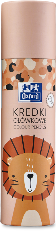 KREDKI 24+2 OŁÓWKOWE OXFORD KIDS TUBA