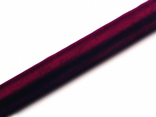 ORGANZA GŁADKA BORDOWA 0,36X9M