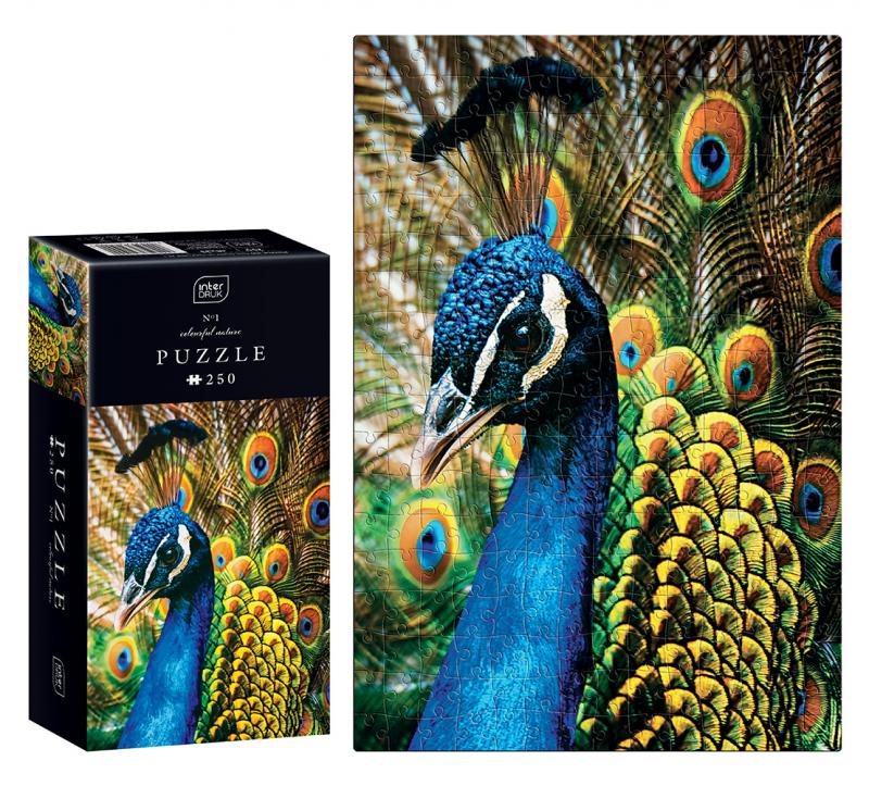 PUZZLE 250 COLOURFUL NATURE 1 PEACOCK