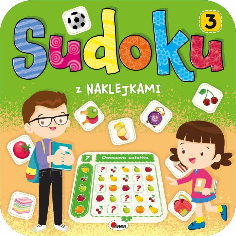 KSIĄŻECZKA SUDOKU Z NAKLEJKAMI 3