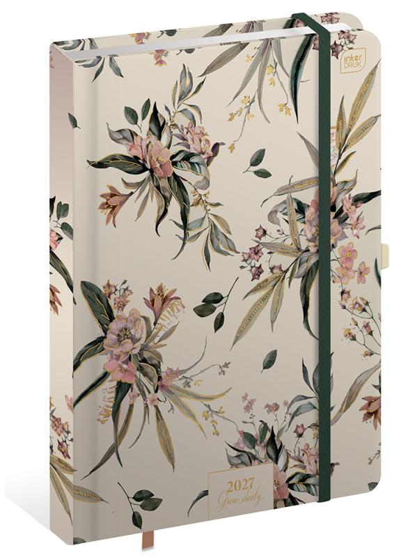 KALENDARZ KSIĄŻKOWY B5 192 METALIC BLOSSOM DAILY 2027