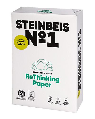 PAPIER KS.A4 80G Z MAKUL.STEINBEIS CLASSIC WHITE 70%