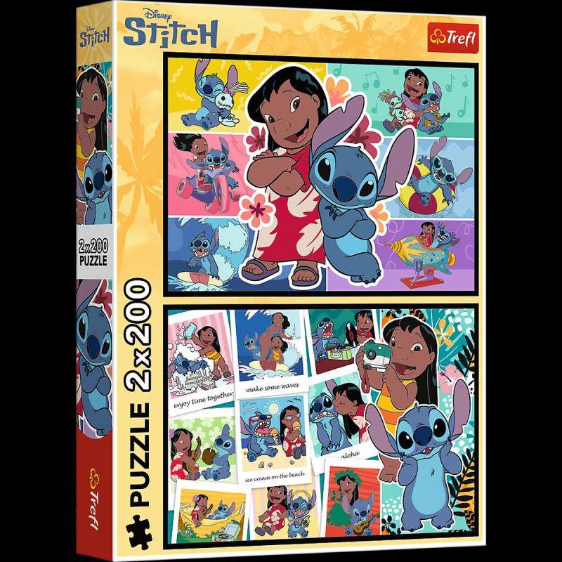 PUZZLE 2X200 TREFL WESOŁE ŻYCIE STITCHA