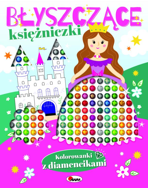 KSIĄŻECZKA KOLOROWANKI Z DIAMENCIKAMI KSIĘŻNICZKI