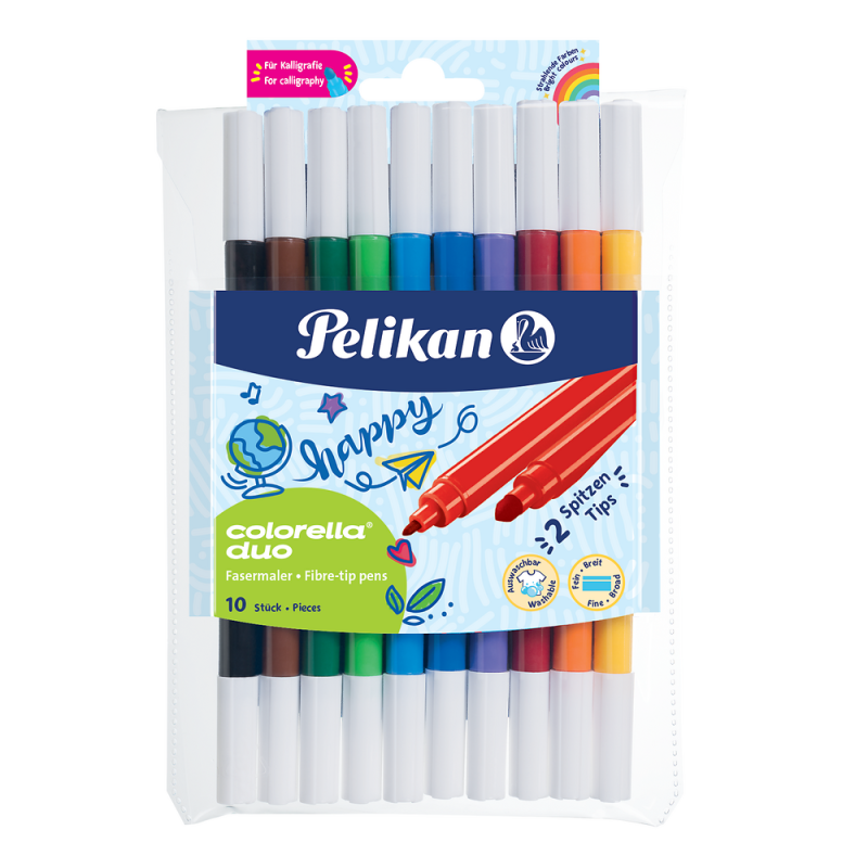 FLAMASTRY 10 PELIKAN COLORELLA DUO C407 ET-BL