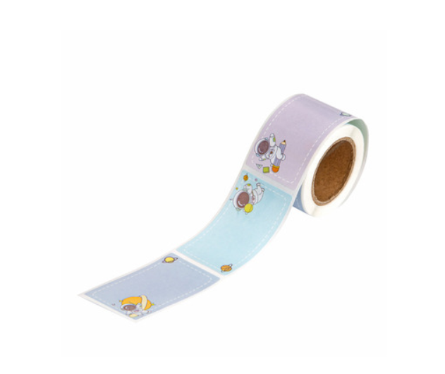 NAKLEJKI NA ROLCE ETYKIETY KOSMOS 4,5X2,5CM 100SZT