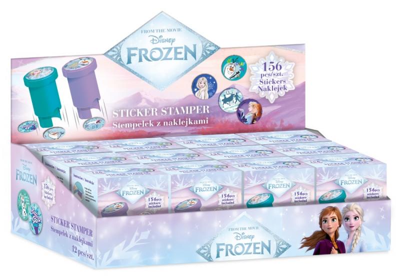 STEMPEL Z NAKLEJKAMI - MIX 2 WZORÓW - DISNEYFROZEN