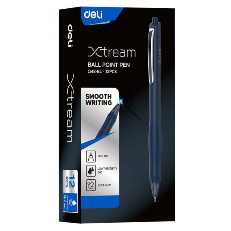 DŁUGOPIS AUTOMATYCZNY 0,7MM XTREAM Q48 NIEBIESKI DELI
