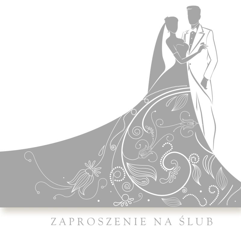 ZAPROSZENIE KWADRAT POLMAK ŚLUB
