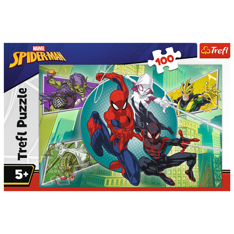 PUZZLE 100 TREFL PAJĘCZA MASKA SPIDERMAN