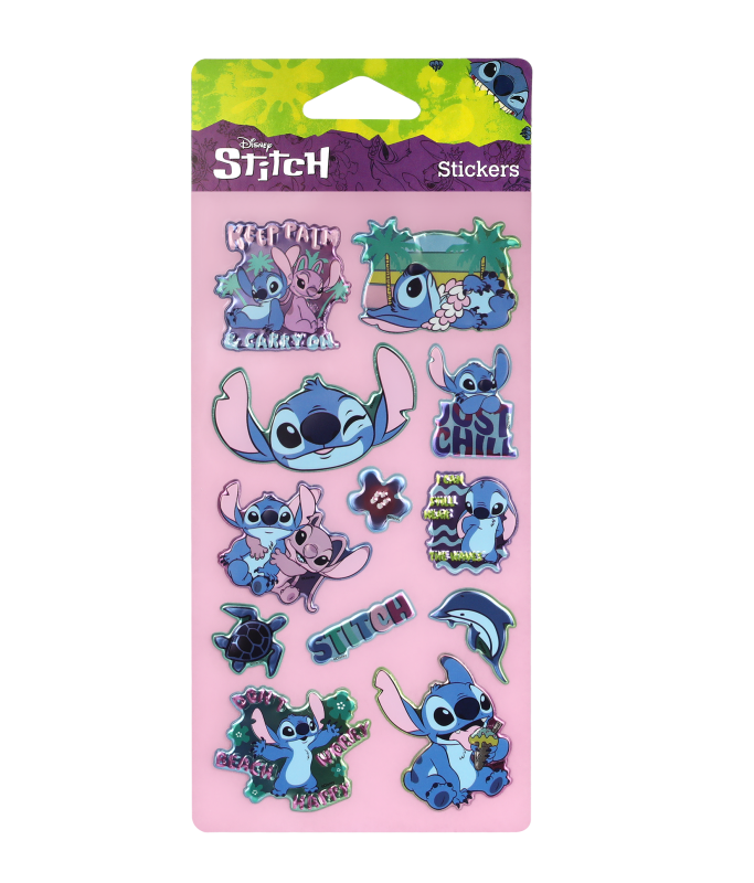 NAKLEJKI POP UP - WZÓR 3 - STITCH DISNEY BLUE