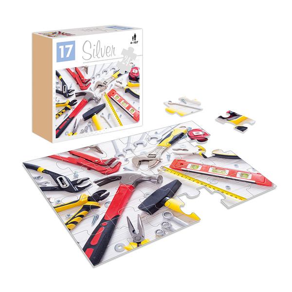 PUZZLE 24 ELEMENTÓW SILVER NARZĘDZIA