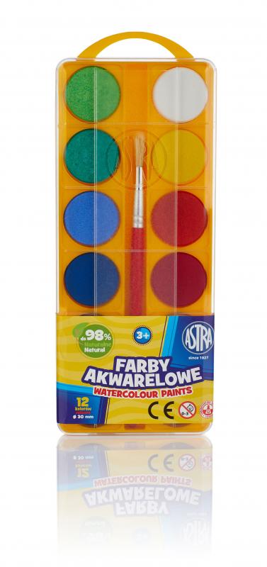 FARBY AKWARELOWE 12 ASTRA FI30 EURO