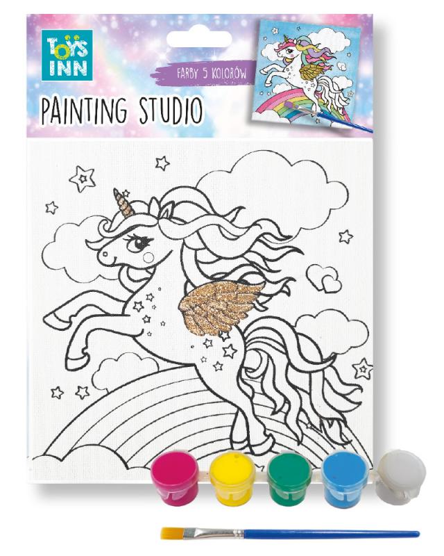 ZESTAW DO MALOWANIA CANVAS UNICORN RAINBOW