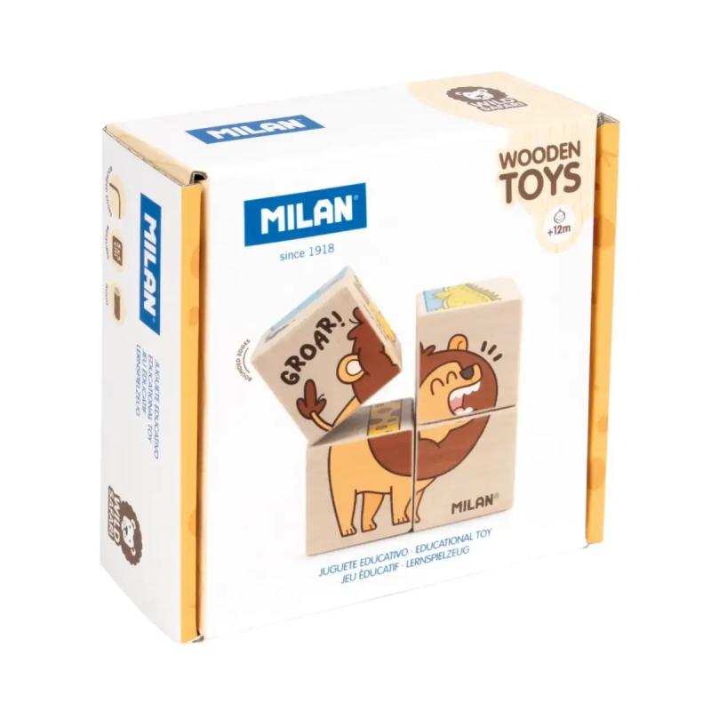 PUZZLE W KSZTAŁCIE KOSTKI DZIKIE SAFARI
