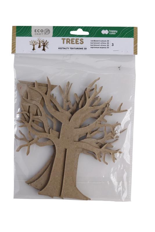 ZESTAW KSZTAŁTÓW TEKTUR.3D TREES A'3 20,18CM