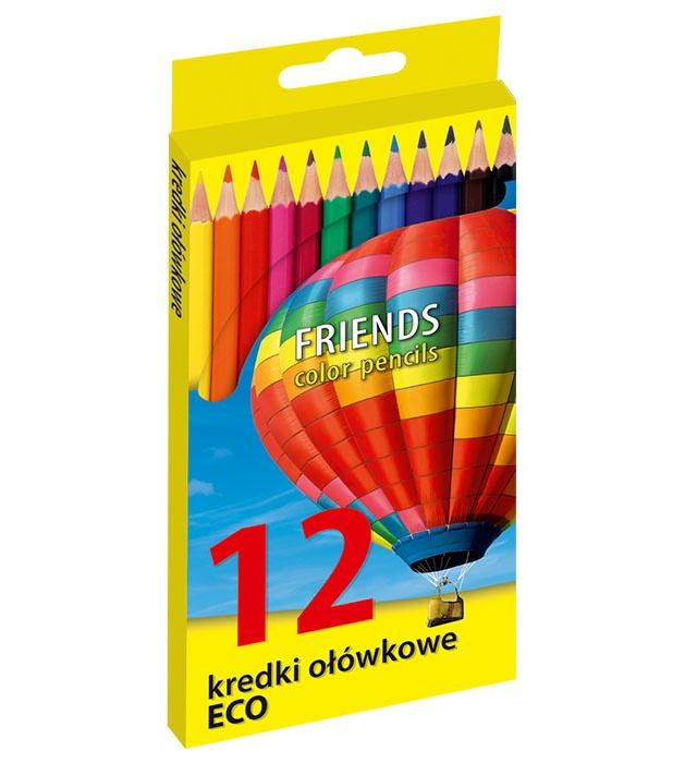 KREDKI 12 KOL ECO BIAŁE