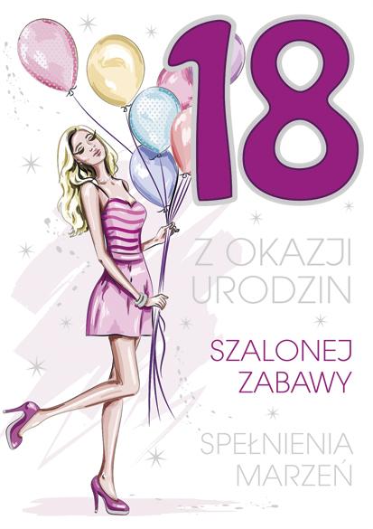 LAURKA B6 POLMAK Z GĄBKĄ 18 URODZINY