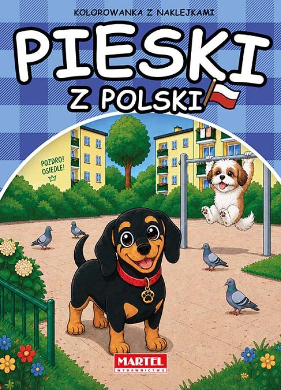 KSIĄŻECZKA PIESKI Z POLSKI Z NAKLEJKAMI