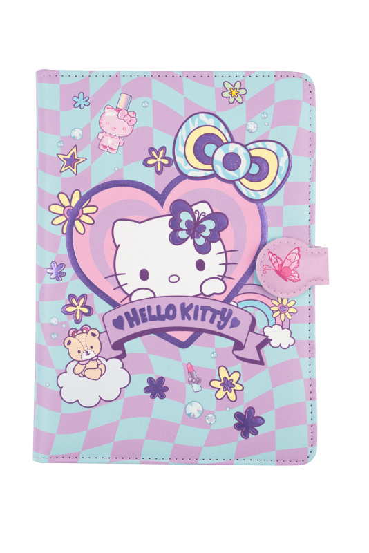 NOTES A5/80 = Z MAGNETYCZNYM ZAMKIEM HELLO KITTY WZÓR 3 PINK