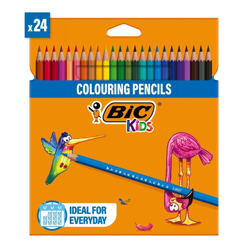 KREDKI 24 BIC TROPICOLOR Z ŻYWICY SYNTETYCZNEJ