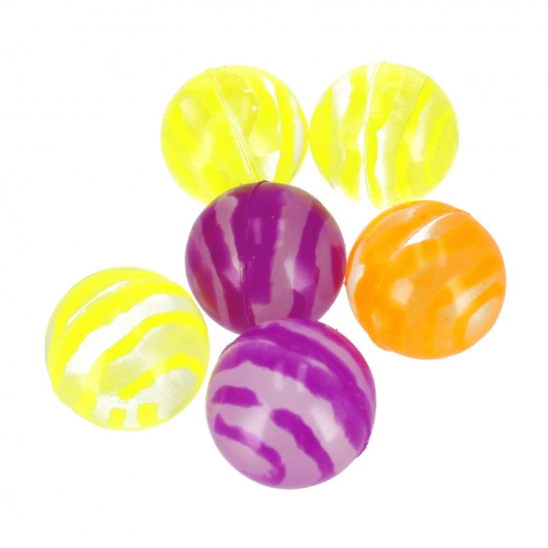PIŁKA KAUCZUKOWA 3CM SPIRALA NEON SŁOIK A60