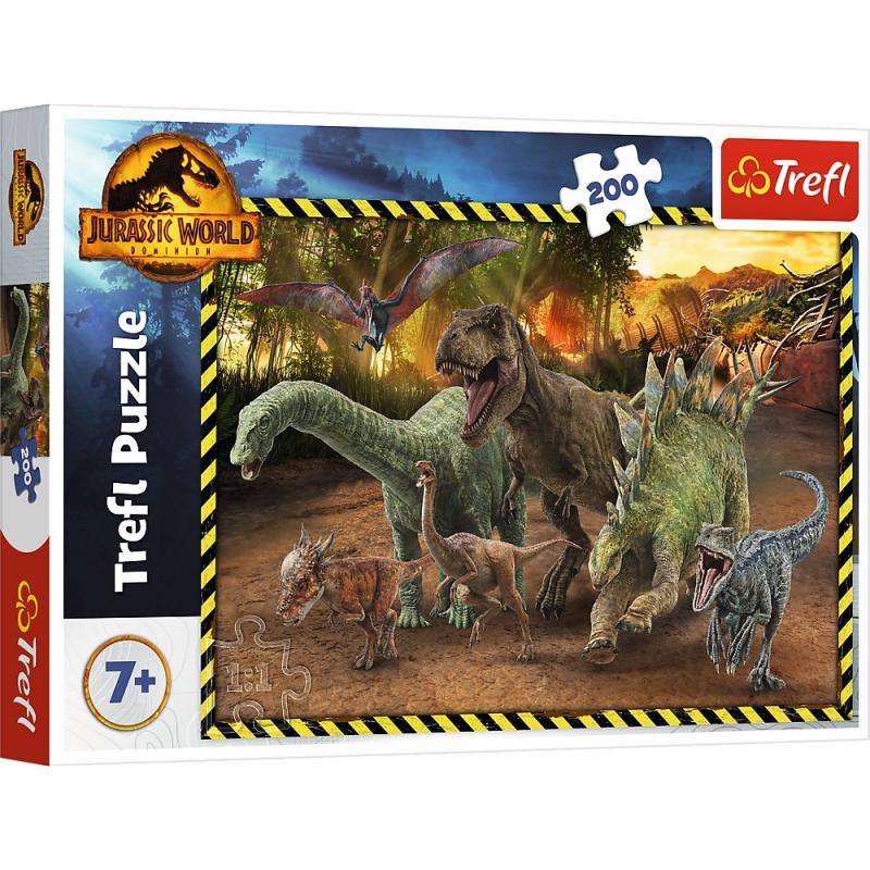 PUZZLE 200 TREFL DINOZAURY Z PARKU JURAJSKIEGO