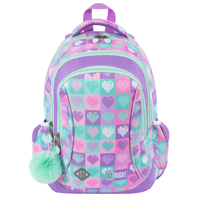 PLECAK 3-KOMOROWY STRIGHT BP-26 CANDY HEARTS