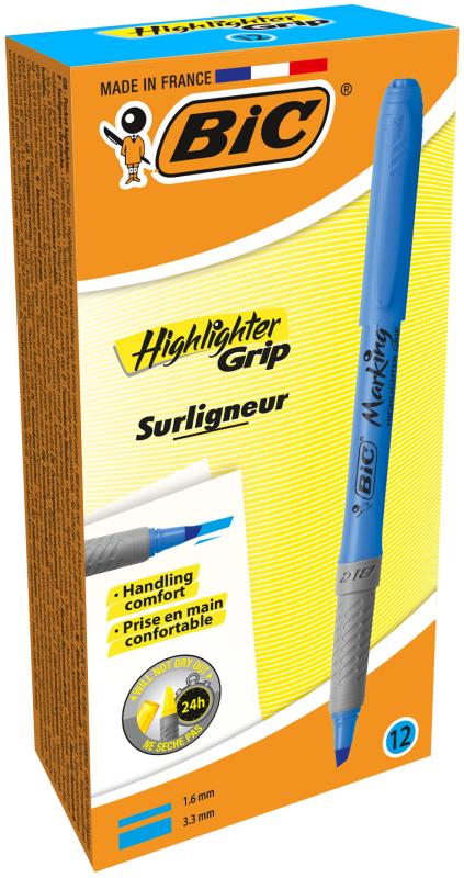 ZAKREŚLACZ BIC HIGHLIGHTER GRIP NIEBIESKI